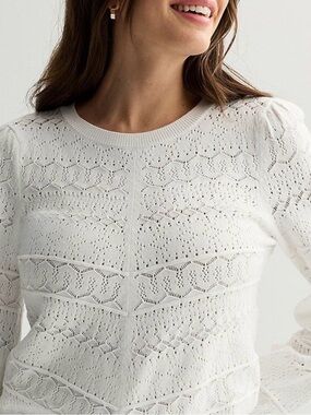NEW…Draper James Pointelle Knit Sweater